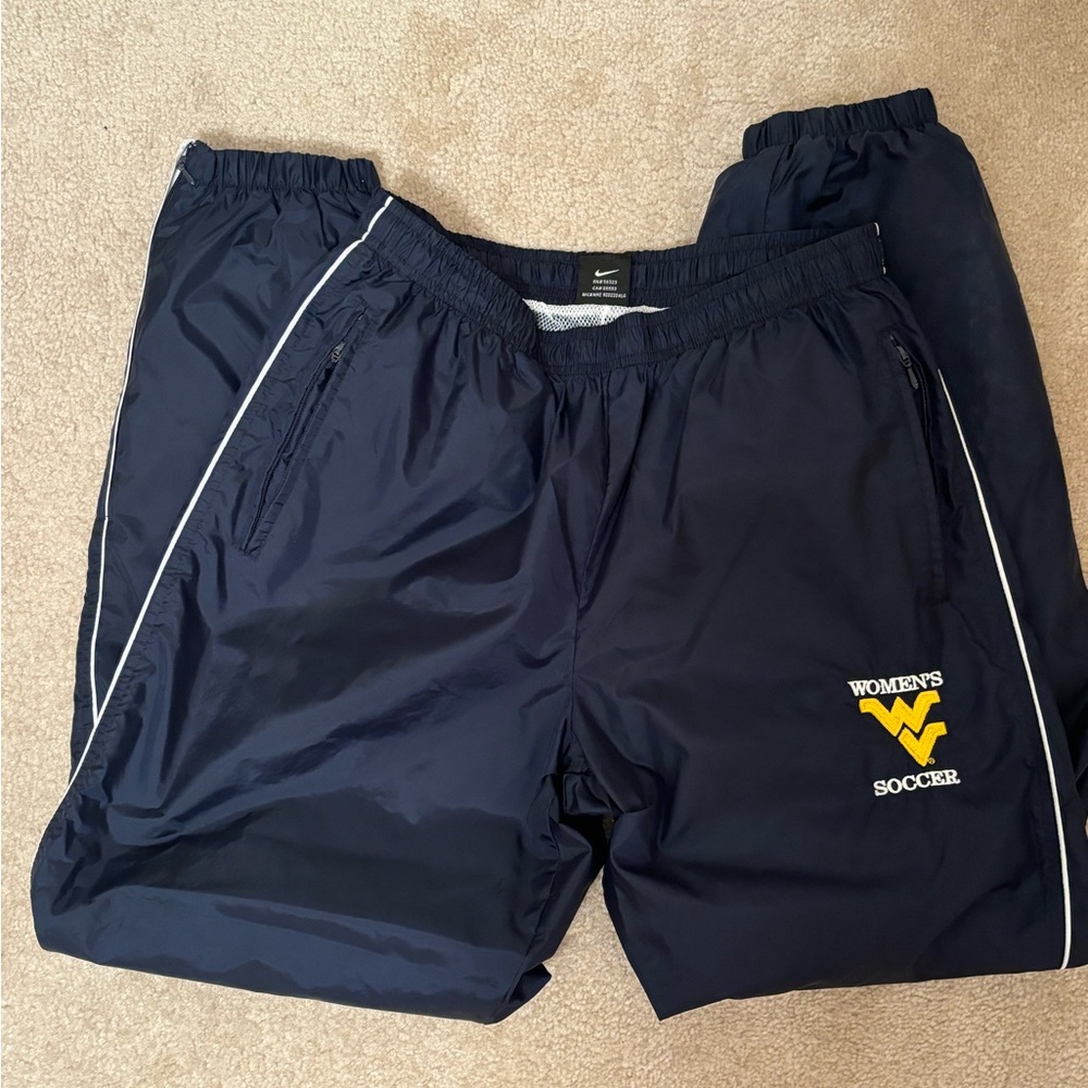 Nike WVU womens soccer wind pants medium unisex size